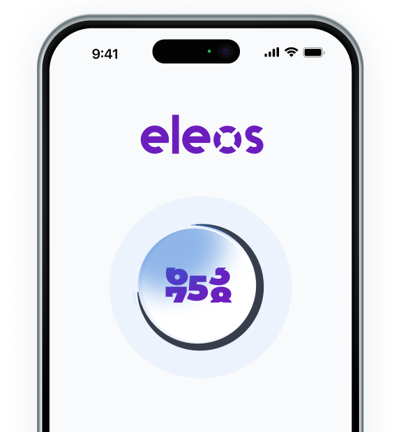 mobile phone screen with a numbers illustration on it