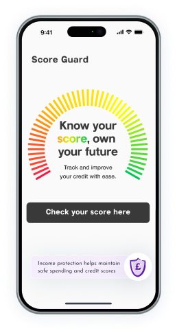 mobile screen showing score guard